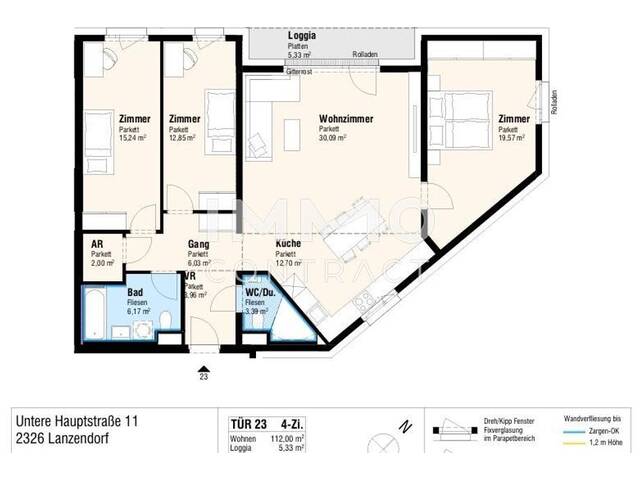Immobilie in Lanzendorf - Großzügige 4 Zimmer Wohnung NEUBAU - Bild 4
