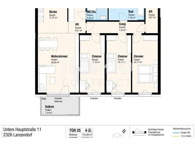 Immobilie in Lanzendorf - Gut geschnittene 4 Zimmer Wohnung - Bild 3