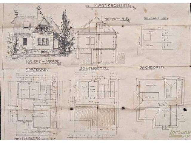 Immobilie in Mattersburg - Gigantischer Garten - Fernblick - Rückzugsort - Altbau-Stil-Villa von 1924 zum Sanieren - Bild 4