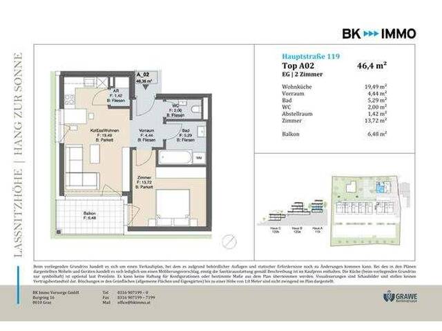 Immobilie in Laßnitzhöhe - Charmante 2-Zimmer-Wohnung mit Balkon - ideal für Singles oder Paare! **ZUM Verkauf** - Bild 4