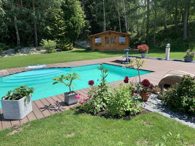 Immobilie in Altlengbach - Alleinlage im Wienerwald: 1,24 ha Natur, Teich, Pool & ein Haus zum Ankommen - Bild 4