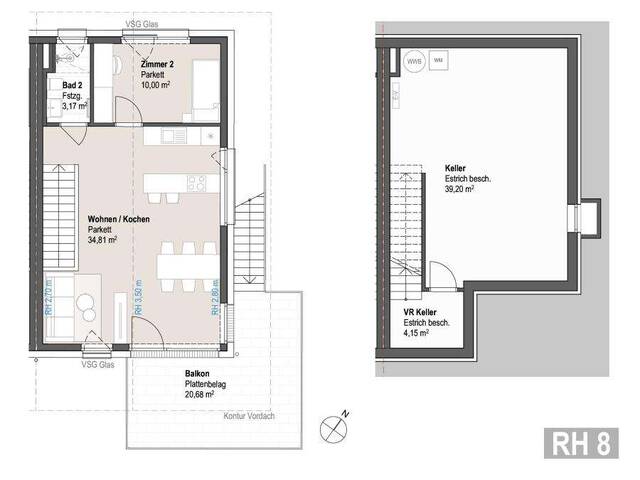 Immobilie in Plainfeld - Waldweg - Doppelhaushälfte RH 8. Hohe Wohnbauförderung möglich! - Bild 3
