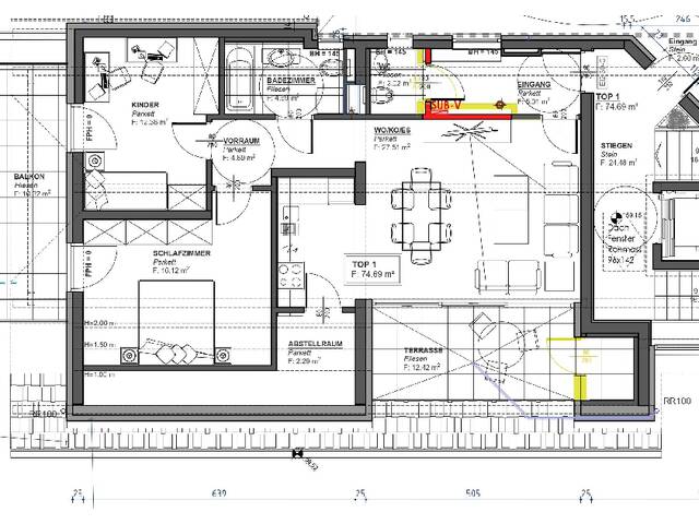 Immobilie in Plainfeld - Beneidenswerte 3-Zimmer-Dachterrassenwohnung - Wohndomizil Sonnenhang in Oberplainfeld Beneidenswerte 3-Zimmer-Dachterrassenwohnung - Bild 4