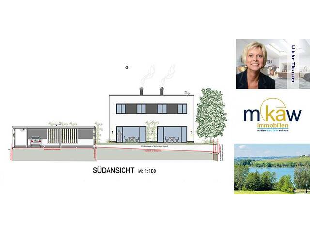 Immobilie in Mattsee - Lochen am See - Neubau Doppelhaushälfte Haus 6 zu verkaufen - Bild 0