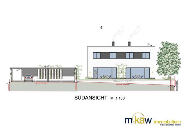 Immobilie in Mattsee - Lochen am See - Neubau Doppelhaushälfte Haus 6 zu verkaufen - Bild 1