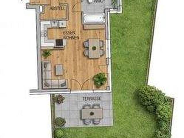 Immobilie in Taxach - Gartenparadies mit Untersbergblick - Schicke 3-Zimmer-Eckwohnung in Rif - Bild 3