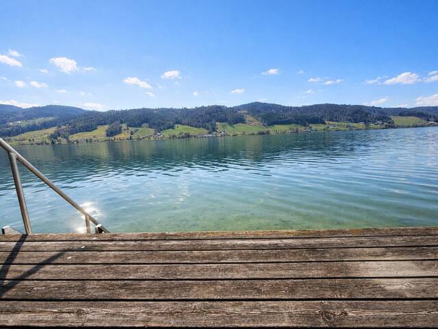 Immobilie in Zell am Moos - Seensucht am Irrsee - Gartenwohnung mit Badehütte - Bild 0