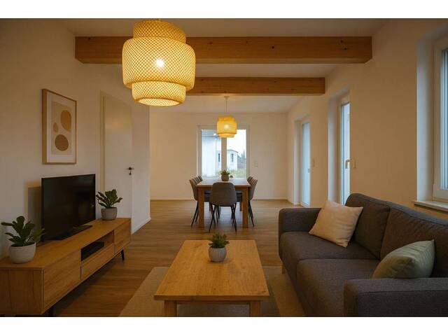 Immobilie in Altschwendt - Schlüsselfertiges Neubau-Holzriegelhaus in ruhiger Waldrandlage - Großzügiges Grundstück inklusive - Bild 2