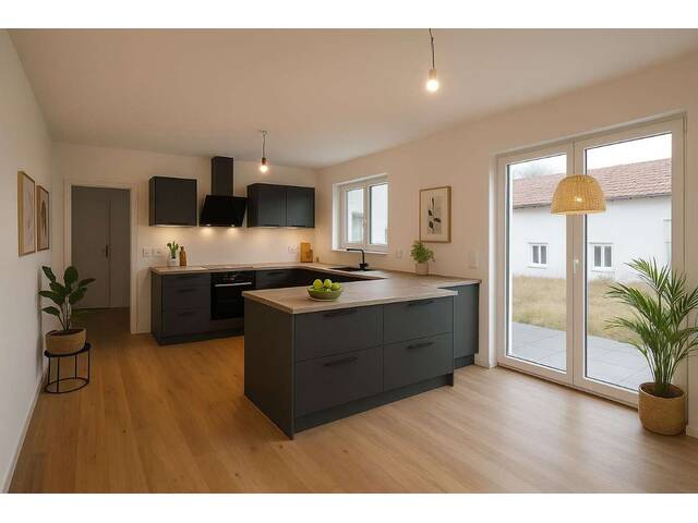 Immobilie in Altschwendt - Schlüsselfertiges Neubau-Holzriegelhaus in ruhiger Waldrandlage - Großzügiges Grundstück inklusive - Bild 4