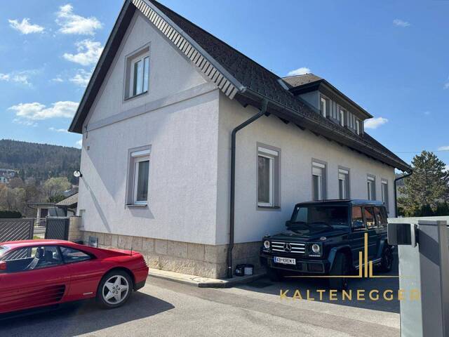 Immobilie in Markt Piesting - Sonnenbeschienenes Grundstück mit Blick auf die Hohe Wand - ein ländliches Mehrfamilienhaus und ein Einfamilienhaus - Bild 2