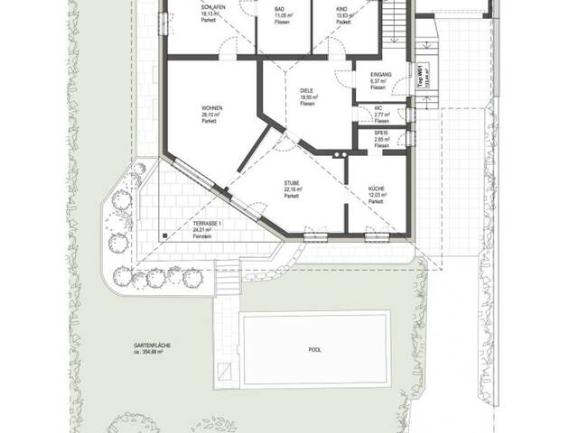 Immobilie in Mils - Wohnen im Schlossfeld - Einfamilienhaus in Traumlage von Mils - Bild 2