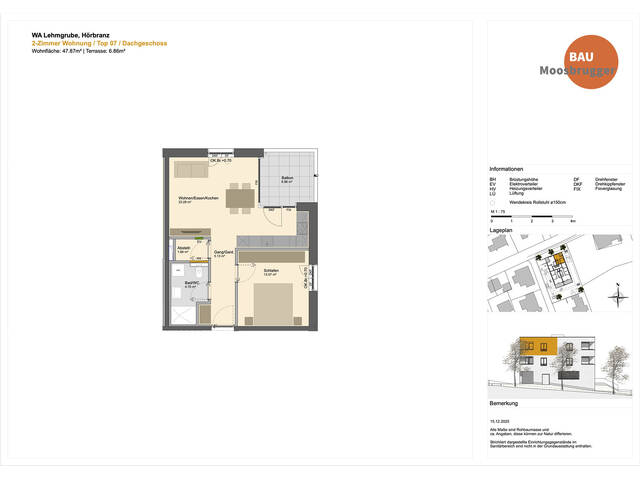 Immobilie in Hörbranz - Bezugsbereit Ende April: 2-Zimmer-Dachgeschosswohnung mit Balkon in Hörbranz | Top 7 - Bild 3