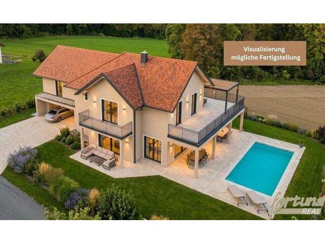 Immobilie in Pöllau - Hochwertiges Rohbau Schnäppchen mit Potenzial: 330 m² Wohnfläche in Top-Ruhelage - ideal für Fertigstellung - Bild 1