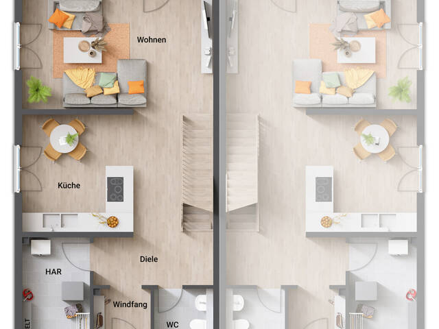 Immobilie in Altach - Neue Doppelhaus-Hälfte in Ziegelbauweise inkl. Grundstück€ 643.000,00 plus WBF! - Bild 1