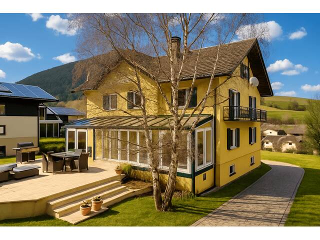 Immobilie in Puchberg am Schneeberg - Einfamilienhaus und Gästehaus auf großem Grundstück, Pool und Schneebergblick! - Bild 0