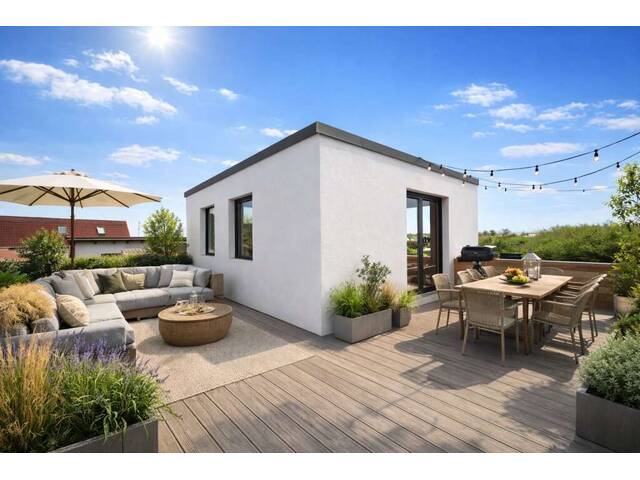 Immobilie in Pfaffstätten - Modernes Wohnen auf höchstem Niveau! Doppelhaushälfte - BJ 2026 - Erstbezug - WNFL ca. 179m² - 7 Zimmer - Garten - Dachterrasse - 2 Stellplätze - Luftwärmepumpe - Bild 0