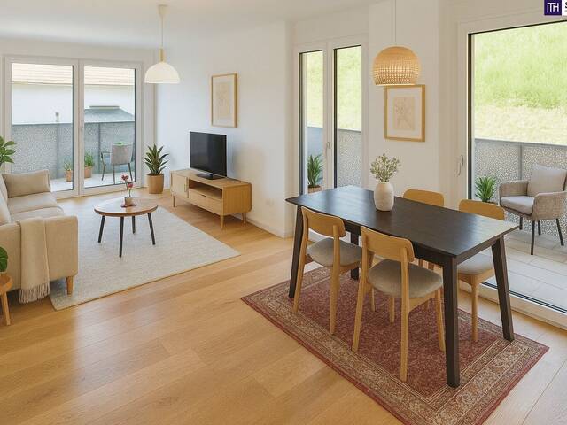 Immobilie in Kaltenleutgeben - FRÜHJAHRSAKTION!! Zwischen Wienerwald und Weltstadt. Lebens(t)raumerfüller im Wienerwald! TOP Neubauwohnung mit viel Freiraum! Traumhafte Rundum-Terrasse + Ideale Raumaufteilung + Grün wohin das Auge reicht + Luftwärmepumpe! - Bild 0