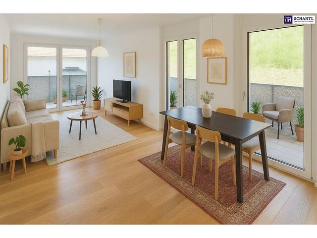 Immobilie in Kaltenleutgeben - FRÜHJAHRSAKTION!! Zwischen Wienerwald und Weltstadt. Lebens(t)raumerfüller im Wienerwald! TOP Neubauwohnung mit viel Freiraum! Traumhafte Rundum-Terrasse + Ideale Raumaufteilung + Grün wohin das Auge reicht + Luftwärmepumpe! - Bild 3