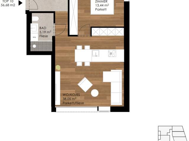 Immobilie in Götzens - Preisgekröntes Wert-Investment - 2-Zimmer-Wohnung - provisionsfrei - Bild 1