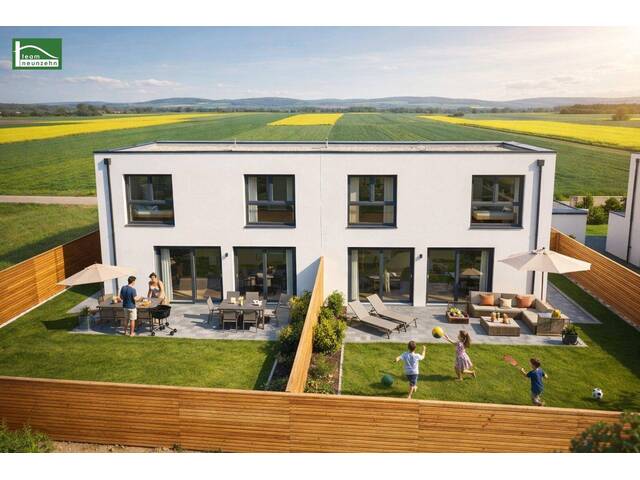 Immobilie in Tresdorf - Modernes Doppelhaus in Tresdorf, 5 Zimmer, Garten, Terrasse, Erstbezug, 549.000 € - Bild 0