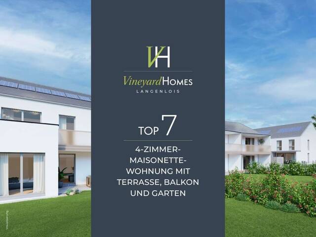 Immobilie in Langenlois - Langenlois, 4-Zimmer-Maisonette-Wohnung: 115 m² Wfl. zzgl. Terrasse, Balkon und Garten - Bild 4