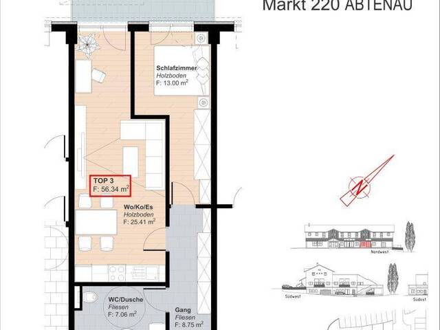 Immobilie in Abtenau - Ruhig & zentral – 2-Zimmer-Anlageobjekt mit stabilem Einkommen (vermietet bis 2028) - Bild 3