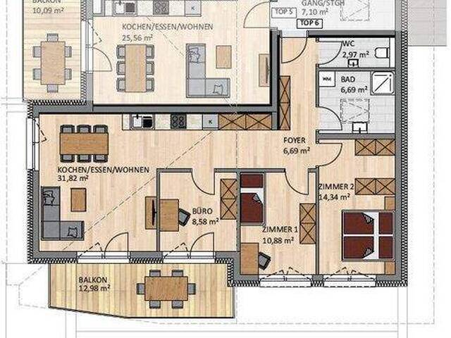 Immobilie in Achenkirch - Neue 4 Zimmer Wohnung in Achenkirch zu verkaufen - Bild 4