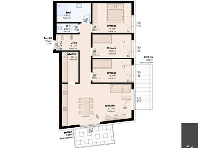Immobilie in Trins - WOHNPROJEKT TRINS 4-ZIMMERWOHNUNG - TOP02 - Bild 1