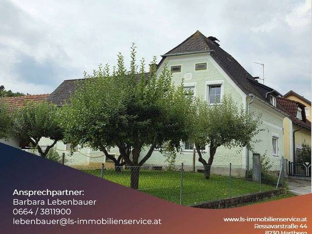 Immobilie in Rohrbach an der Lafnitz - Charmantes Wohnhaus mit großem Grundstück & vielseitigem Entwicklungspotenzial in Rohrbach an der Lafnitz! - Bild 0