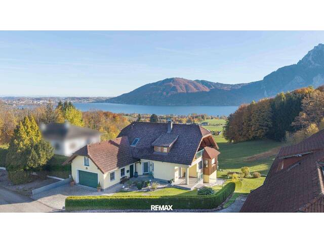 Immobilie in Altmünster - Wunderschöne Landhaus-Villa mit tollem Seeblick in Traumlage - Bild 1