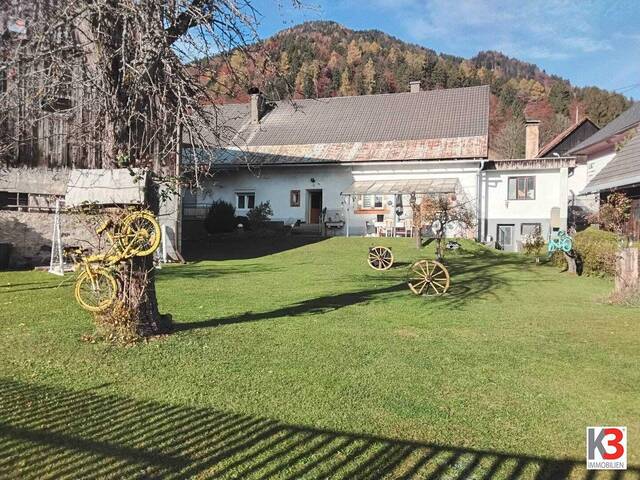 Immobilie in Unterthörl - K3 - Einfamilienhaus mit Einliegerwohnung, grossem Garten und Tenne - Bild 0