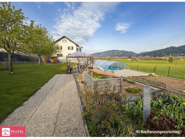 Immobilie in Mürzhofen - Modernisiertes Zweifamilienhaus in Mürzhofen in Aussichtslage mit Garten, Garagen, Terrasse und Pool! - Bild 2