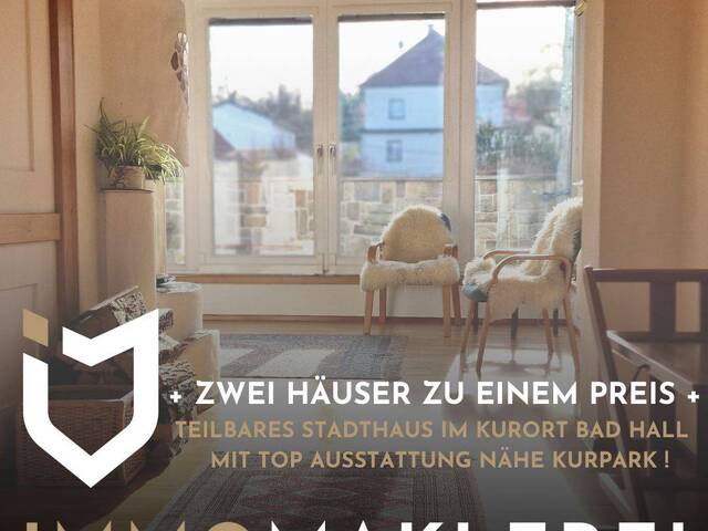 Immobilie in Bad Hall - ZENTRALES STADTHAUS IM KURORT BAD HALL MIT TOP AUSSTATTUNG ! - Bild 0