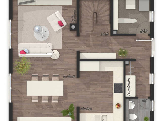 Immobilie in Schlins - Nebelfrei Wohnen im eigenen Haus - RAUMWUNDER 114 - HAUS 1 - Bild 3