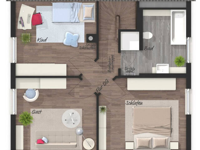 Immobilie in Schlins - Nebelfrei Wohnen im eigenen Haus - RAUMWUNDER 114 - HAUS 1 - Bild 4