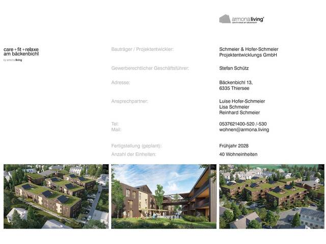 Immobilie in Vorderthiersee - Premium-Etagenwohnungen (und Penthousewohnungen), Neubau 2028 - Bild 2