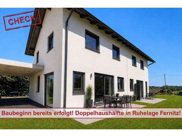 Immobilie in Fernitz - NEU in Fernitz! Doppelhaushälfte mit Garten, PV & Ruhelage - Bild 0