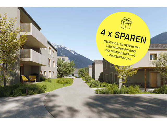 Immobilie in Tschagguns - Attraktive 3-Zimmer Terrassenwohnung in Tschagguns - Bild 1