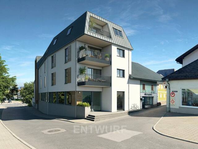 Immobilie in St. Georgen im Attergau - Moderne 4-Zi-Terrassenwohnung mit Garten & Garage in St. Georgen - Erstbezug! - Bild 0