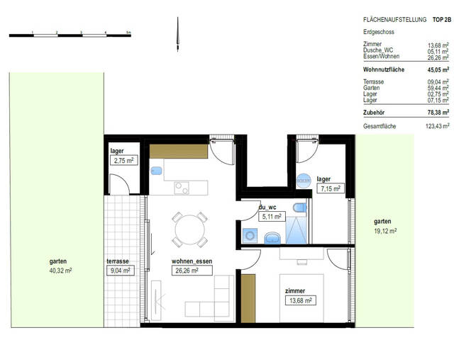 Immobilie in Götzens - Charmante 2-Zimmer-Gartenwohnung - Bild 3