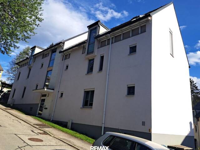 Immobilie in Mürzzuschlag - 4 Zimmer Wohnung 97 m² mit kleinem Garten und Sichtglas Kaminofen - Bild 1