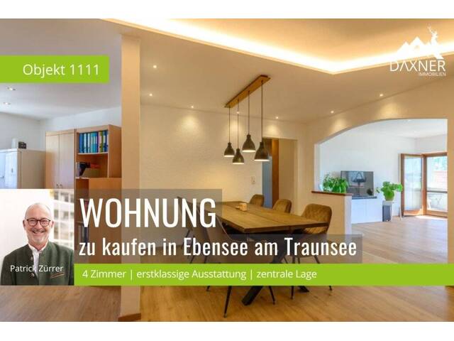Immobilie in Ebensee - 4 Zimmer Wohnung im Ortskern von Ebensee am Traunsee - Bild 0