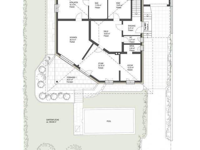Immobilie in Mils - Wohnen im Schlossfeld - Einfamilienhaus in Traumlage von Mils - Bild 2