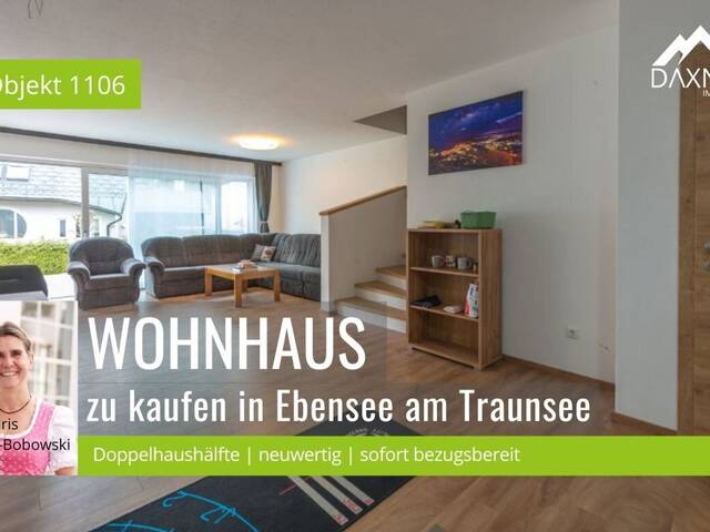 Immobilie in Ebensee am Traunsee - Einziehen & genießen - moderne Doppelhaushälfte in Ebensee am Traunsee - Bild 0