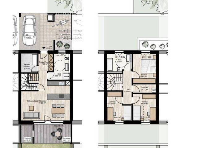 Immobilie in Wolfurt - Moderne Reihenhäuser in Wolfurt - Erstbezug mit 4 Zimmer und Garten (Wohnbauförderung möglich!) - Bild 4