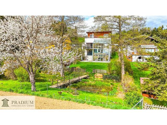 Immobilie in Grub - Einzigartiges Zuhause (345 m² Nfl.) mit Wintergarten, Naturteichen & Fernblick im Wienerwald - Bild 2