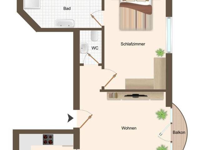 Immobilie in Mittersill - Helle 1-Zi-Wohnung mit Balkon & Stellplatz in Mittersill – Ihr neues Zuhause! - Bild 2