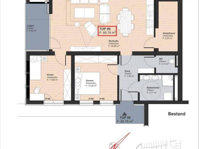 Immobilie in Abtenau - Wohngefühl wie im eigenen Haus – 3-Zimmer-Wohnung mit Privatsphäre und Terrasse - Bild 4