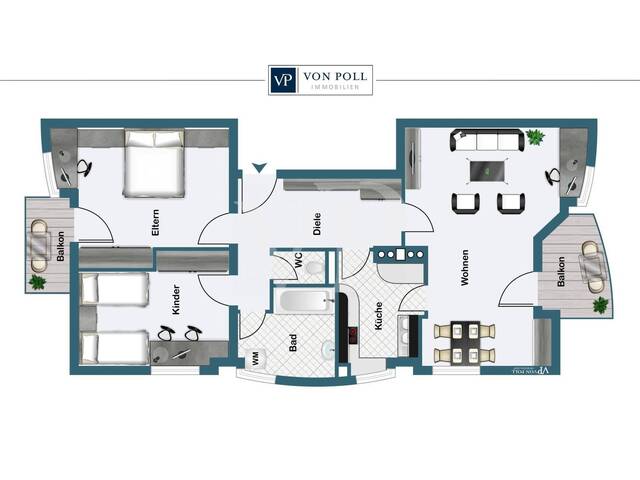 Immobilie in Reutte - Zentrale 3-Zimmer-Wohnung mit zwei Balkonen und TG-Stellplatz - Bild 0