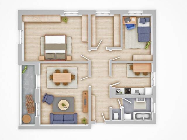Immobilie in Absam - THAUR******geräumige 3 Zimmer Wohnung mit extra Küche, Balkon und Garage! Super schöne Aussicht inkludiert! - Bild 1